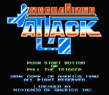 Mechanized Attack (USA) screen shot title